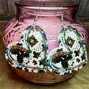 Heart-Shaped Western Earrings